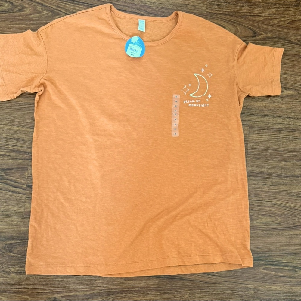 Arizona Body Sleep Shirt “Like Day & Night” Orange Size M NWT
